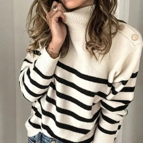 Sweaters - Mock Button Neck Sweater NWT